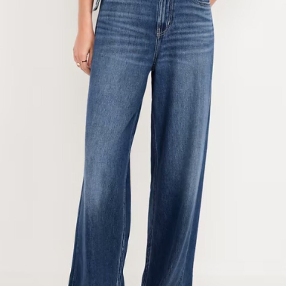 Old Navy Jeans - size 12.  High-Waisted Baggy Wide-Leg. NWT